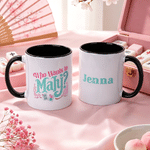 Personalized Fun Mahjong Design Ceramic Mug with Name Tea Coffee Cup Game Night Birthday Gift for Mahjong Enthusiast