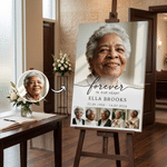 Personalzied Photos Canvas Prints with Name and Date Ship from USA Funeral Ceremony Memorial Service Decor Sympathy Gift for Loss of Loved One