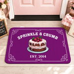 Personalised Creative Baking Element Design Doormat with Text  Kitchen Bakery Use Opening Housewarming Gift for Baker Baking Enthusiast
