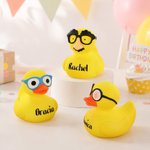 Personalised Funny Cute Resin Yellow Duck with Name Desk Decor Party Birthday Children's Day Gift for Kids Best Friends