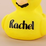 Personalised Funny Cute Resin Yellow Duck with Name Desk Decor Party Birthday Children's Day Gift for Kids Best Friends