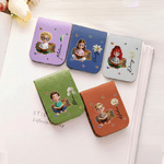 Personalized Butterfly Birth Flower Cartoon Character Magnetic PU Leather Bookmark Clip with Name Daily Reading Accessory Birthday Gift for Bookworm