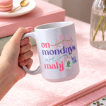 Personalized Fun Mahjong Design Ceramic Mug with Name Tea Coffee Cup Game Night Birthday Gift for Mahjong Enthusiast