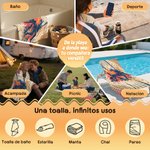 Toalla de playa personalizada de secado rápido con jugadora de voleibol y nombre uso diario regalo de cumpleaños para amigo jugador