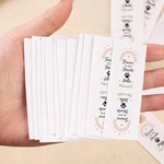Personalized Rainbow Heart Paw Print 50 Pcs Cotton Sewing Labels with Name Birthday Gift for Knitting DIY Craft Lovers Pet Lovers