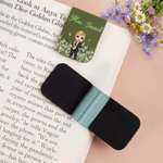 Personalised Cartoon Character Birth Flower Magnetic PU Leather Bookmark Clip with Text Back to School Teacher's Day Gift for Teacher Educator