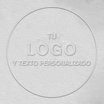 Sello en seco personalizado embosador con logo y texto para libros y sobres regalo de cumpleaños para escritores y amantes de la lectura