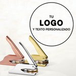Sello en seco personalizado embosador con logo y texto para libros y sobres regalo de cumpleaños para escritores y amantes de la lectura