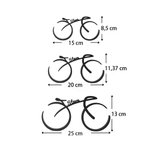 Adorno de bicicleta personalizado con nombre y diseño de línea minimalista impresión 3D regalo de cumpleaños para hombres y entusiastas del ciclismo
