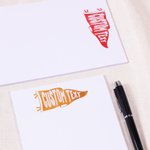Personalised Pennant School Notepad with 50/100 Pages Name and Text Daily Use Back to School Season Gift for Students