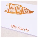 Personalised Pennant School Notepad with 50/100 Pages Name and Text Daily Use Back to School Season Gift for Students