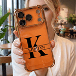 Personalized Transparent Phone Case for  iPhone Samsung with Name and Initial Daily Use Birthday Anniversary Gift for Friend Girls Boys