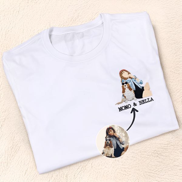 T-shirt sweat-shirt ou sweat à capuche personnalisé avec photo et texte - Cadeau d'anniversaire fête pour amoureux d'animal de compagnie