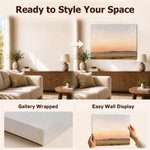 Personalized Retro Landscape Wedding Welcome Sign Wrapped Canvas Prints with Text and Date Ship from USA Housewarming Wedding Gift for Newlywed