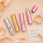 Personalised Watercolour Birth Flower Refillable Perfume Bottle with Name Daily Use Travel Birthday Bridal Party Gift for Woman Bride Bridesmaid