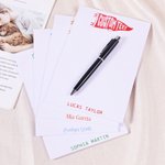 Personalised Pennant School Notepad with 50/100 Pages Name and Text Daily Use Back to School Season Gift for Students