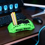 Personalized 3D Printed Brake Caliper-Shaped Pen Holder with Text Desk Office Decor Birthday Gift for Car Enthusiast Engineer