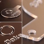 Personalized Simple Logo Food-Grade Acrylic Coffee Latte Art Mold with Initial Name and Date Coffee Bar Accessory Opening Gift for Coffee Lover