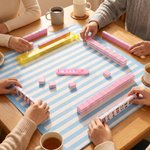 Personalisierter, rutschfester, magnetischer Mahjong-Charleston-Tracker mit Text – Mahjong-Club-Spieleabend-Geschenk für Mahjong-Liebhaber