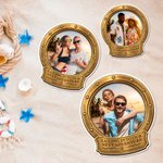 Personalisierter Kreuzfahrt-Bullaugen-Kühlschrankmagnet mit Foto und Text | Haus Deko | Sommerurlaub Reisen Geburtstag Geschenk für Paare