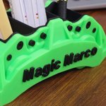 Personalized 3D Printed Brake Caliper-Shaped Pen Holder with Text Desk Office Decor Birthday Gift for Car Enthusiast Engineer