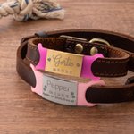 Médaille d'identification personnalisée en silicone personnalisé avec motif et texte - Cadeau d'anniversaire pour les amoureux des animaux