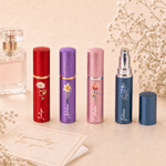 Personalised Watercolour Birth Flower Refillable Perfume Bottle with Name Daily Use Travel Birthday Bridal Party Gift for Woman Bride Bridesmaid