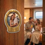 Personalisierter Kreuzfahrt-Bullaugen-Kühlschrankmagnet mit Foto und Text | Haus Deko | Sommerurlaub Reisen Geburtstag Geschenk für Paare