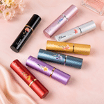Personalised Watercolour Birth Flower Refillable Perfume Bottle with Name Daily Use Travel Birthday Bridal Party Gift for Woman Bride Bridesmaid