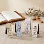 Personalised Bible Verse Magnetic Bookmark Clip with Name Religious Baptism Birthday Back to School Gift for Christians Book Lovers Students