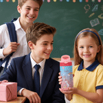 Personalised Cartoon Fantasy Unicorn 12 oz Insulated Kid Water Bottle with Name Back to School Daily Use Birthday Gift for Boys Girls