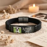 Personlig, justerbart armbånd med bilde av kjæledyret, navn og dato – minnegave og trøst til kjæledyrseiere, kjæledyrelskere og venner