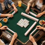 Personalized Cute Pet Photo Mahjong Sticker Party Use Mahjong Game Night Birthday Gift for Mahjong Lovers Pet Owners