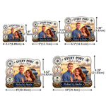 Personalized Cruise 3D Animation Style Photo Door Magnet with Text and Year Home Decor Family Reunion Cruise Travel Birthday Gift for Couple Family