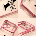 Personalized Transparent Phone Case for  iPhone Samsung with Name and Initial Daily Use Birthday Anniversary Gift for Friend Girls Boys