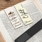 Personalised Bible Verse Magnetic Bookmark Clip with Name Religious Baptism Birthday Back to School Gift for Christians Book Lovers Students