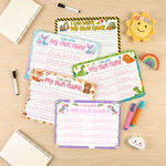 Personalised Rainbow Mermaid Construction Lorry Tracing Board with Dry-Erase Pen Home Learning Accessory Back to School Birthday Gift for Kids