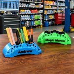 Personalized 3D Printed Brake Caliper-Shaped Pen Holder with Text Desk Office Decor Birthday Gift for Car Enthusiast Engineer