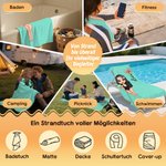 Personalisiertes saugfähiges Cartoon Mädchen Strandtuch mit Geburtsblume und Namen Mehrfarbiges weiches Handtuch Urlaub Strand Geschenk für Freunde