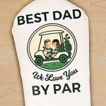 Personalized Golf Elements Face Photo PU Leather Golf Head Cover with Text Golf Club Birthday Gift for Golf Players Lovers