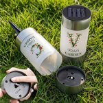 Personalized Floral Vine Initial Number Solar Garden Light with Text Garden Decor Birthday Memorial Gift for Family Gardener