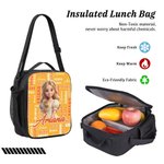 Personalised Q-Version Cartoon Photo Backpack Lunch Bag Pencil Case Set of 3 with Name Back to School Birthday Gift for Kids Students