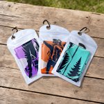 Personalisiertes Sporthandtuch mit Wanderer-Silhouette | schnelltrocknend | mit Trageschlaufe | Geburtstag Geschenk für Bergsteiger Outdoor-Fans
