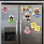 Personalised Cute Cartoon Duck Cruise Door Fridge Magnet with Name Room Decor Birthday Summer Holiday Gift for Family Cruise Travel Lovers