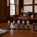 Personalised Photo 3D Cartoon Character Figurine with Name Office Desk Decor Birthday Anniversary Gift for Workers Friends