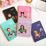 Personalised Birth Flower Cartoon Character 2026 Planner A5 Notebook with Name and Weekly Monthly Planner Pages Daily Use Birthday Gift for Friend