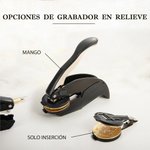 Grabador en relieve personalizado con logo texto y bolsa de almacenamiento regalo de cumpleaños y aniversario para amantes de los libros
