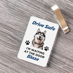 Personalized Drive Safe 1-2 Pet Photos Paw Print Acrylic Car Visor Clip with Text Birthday Anniversary Gift for Pet Owners Lovers
