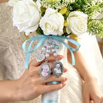 Personalised Vintage Bridal Bouquet Charm with Photo and Engraved Text Wedding Remembrance Gift for Wedding Bride