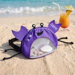 Personalized Crab Crocodile Seashell Beach Bag with Adjustable Strap and Name Beach Party Summer Vacation Birthday Gift for Kids